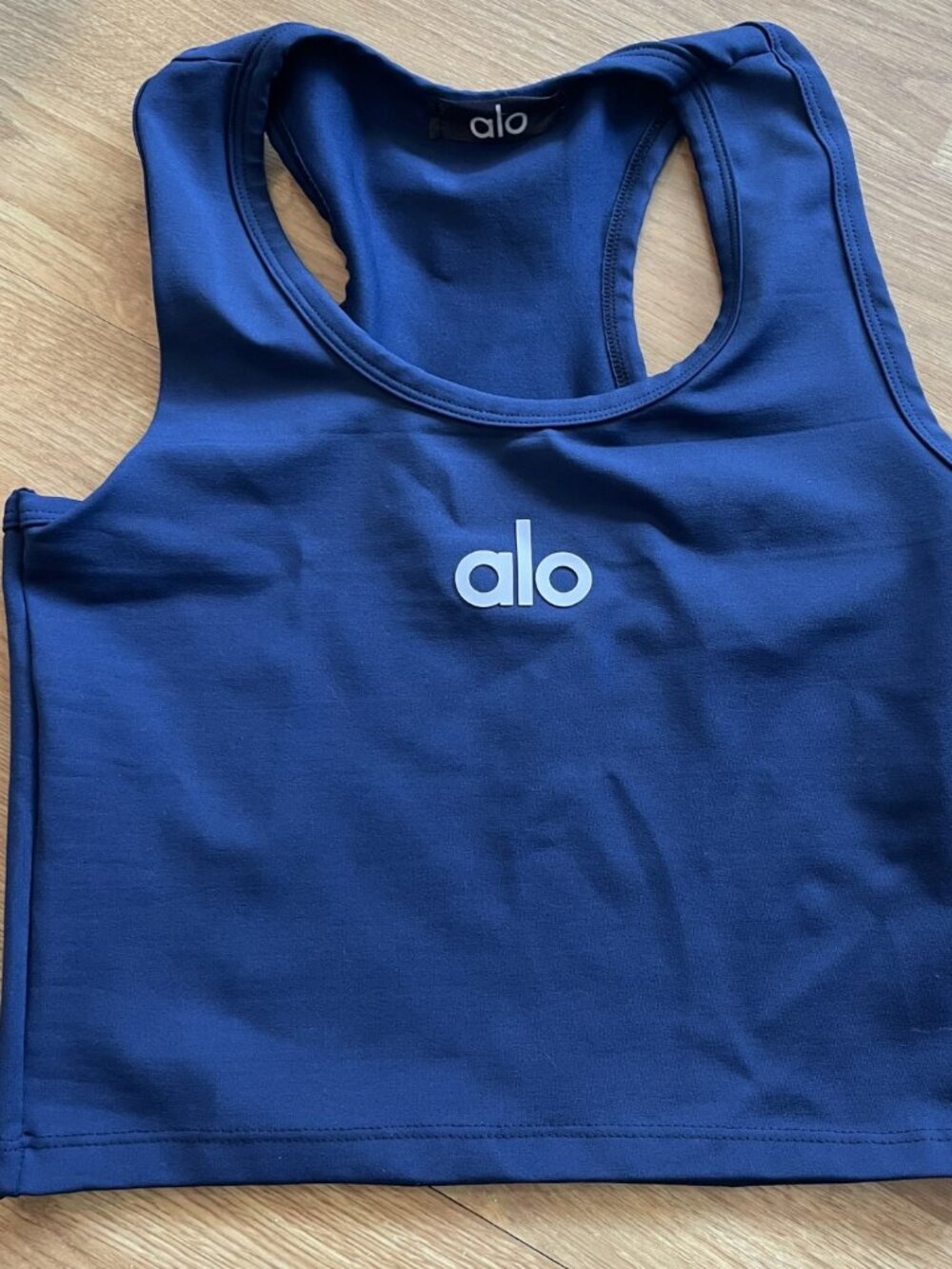 ALO Yoga Deep Blue Racerback Crop Tank